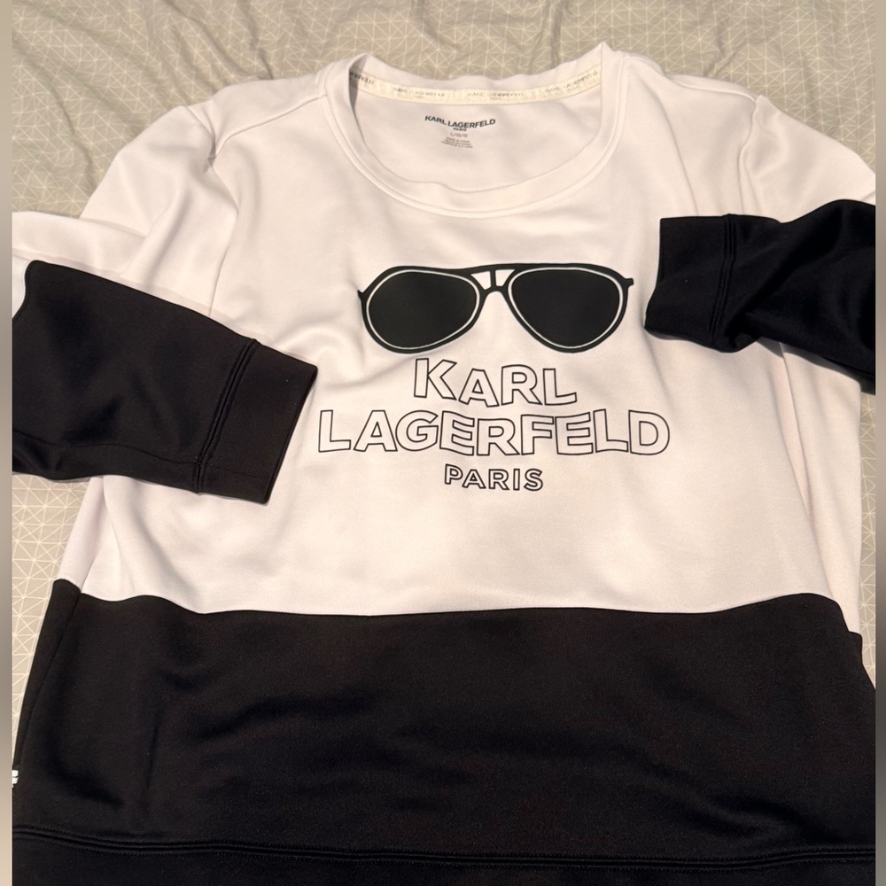 Karl Lagerfield Colorblock Sunglasses Pullover